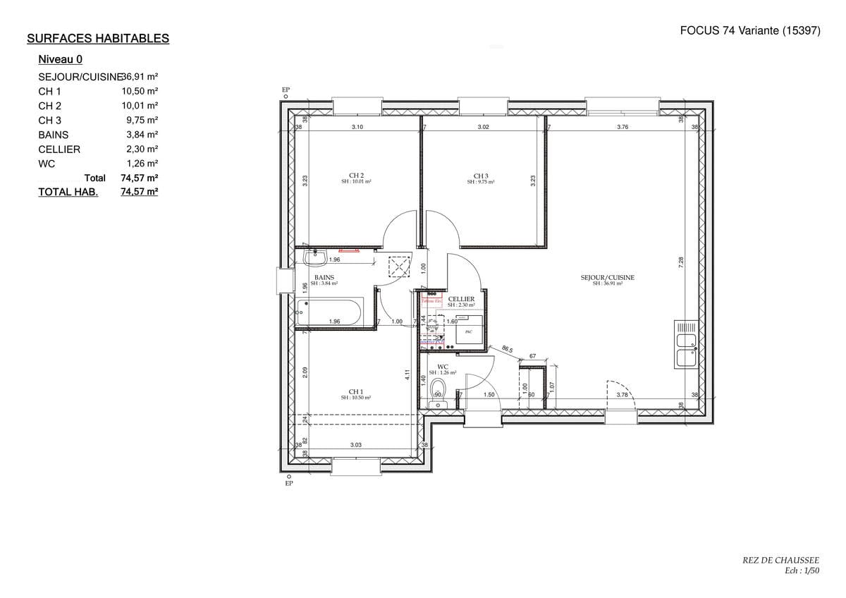 Plan Rez-de-chaussée Tiny City Di Florio