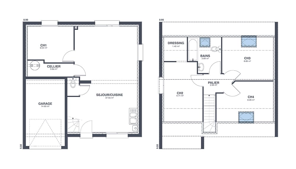 Plan Rez-de-chaussée Up Di Florio