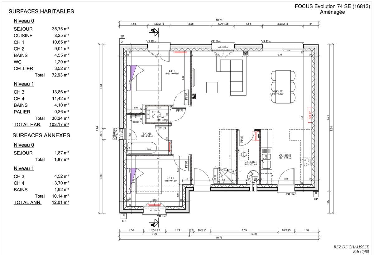 Plan Rez-de-chaussée Evo City Di Florio