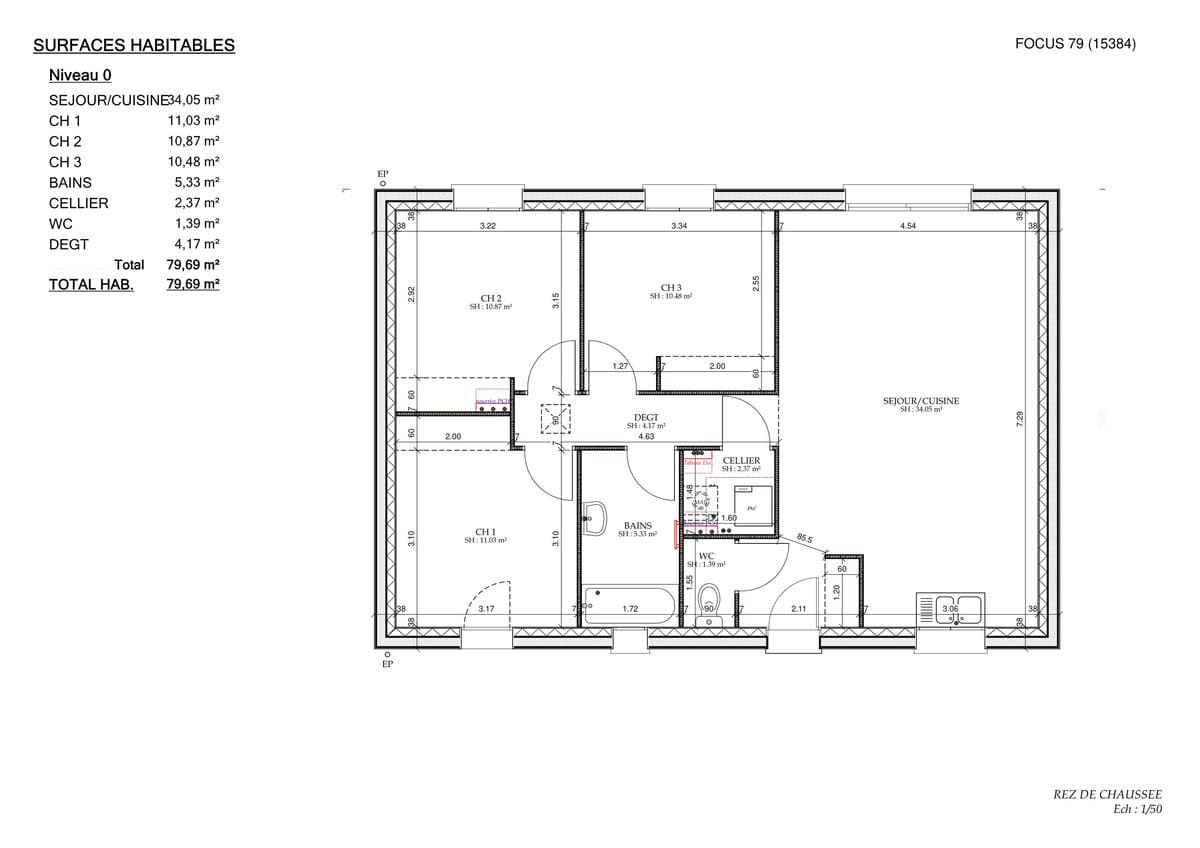 Plan Rez-de-chaussée Cosy City Di Florio